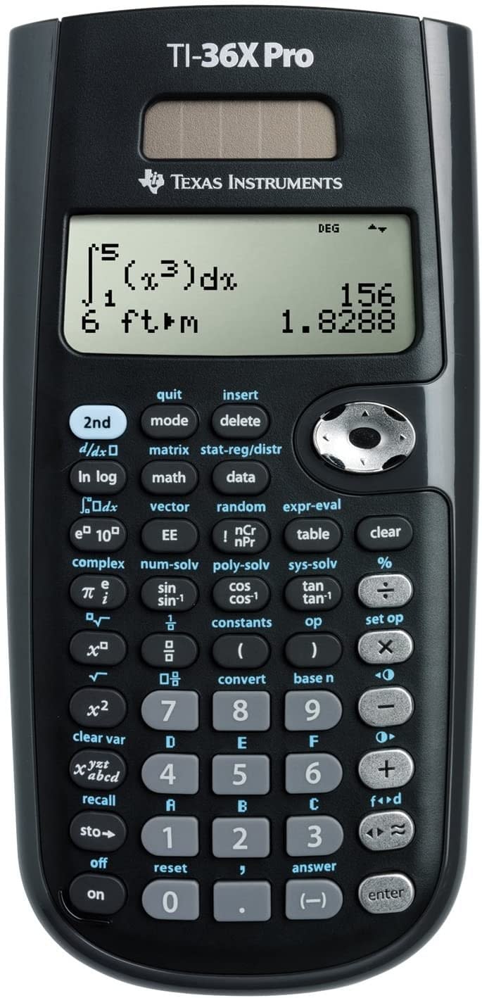 Máy tính khoa học-kỹ thuật chuyên nghiệp TI-36X của Texas Instruments