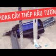 Cách khoan cấy thép râu tường bằng s.ú.n.g hơi bắn đinh #shorts